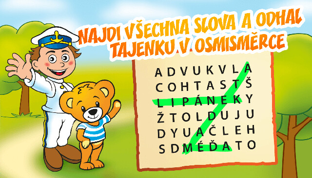 Vylušti si osmisměrku s Lipánkem