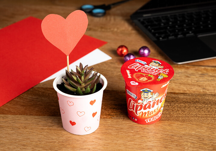 Valentýnský květináček