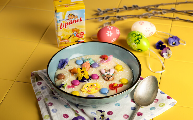 Jarní krupicová kaše