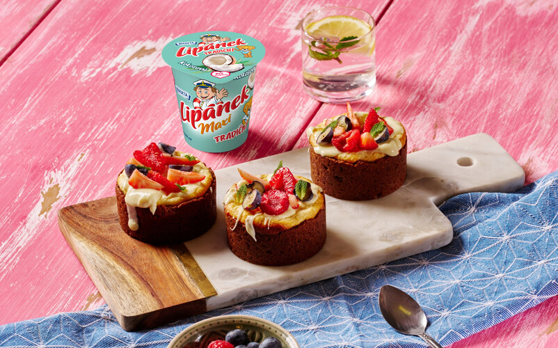 Mini cheesecake s kokosovým Lipánkem