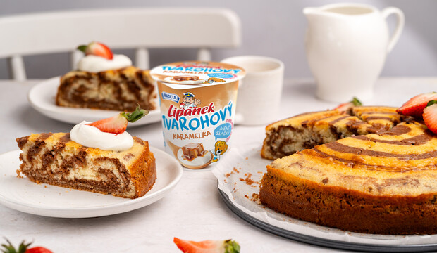 Zebra dort s karamelovým Lipánkem